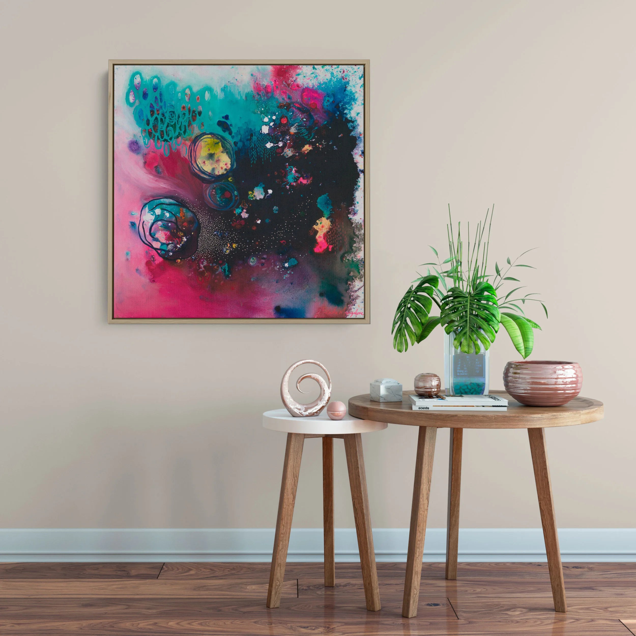 Whirlwind of Laughs Original Painting - view 2