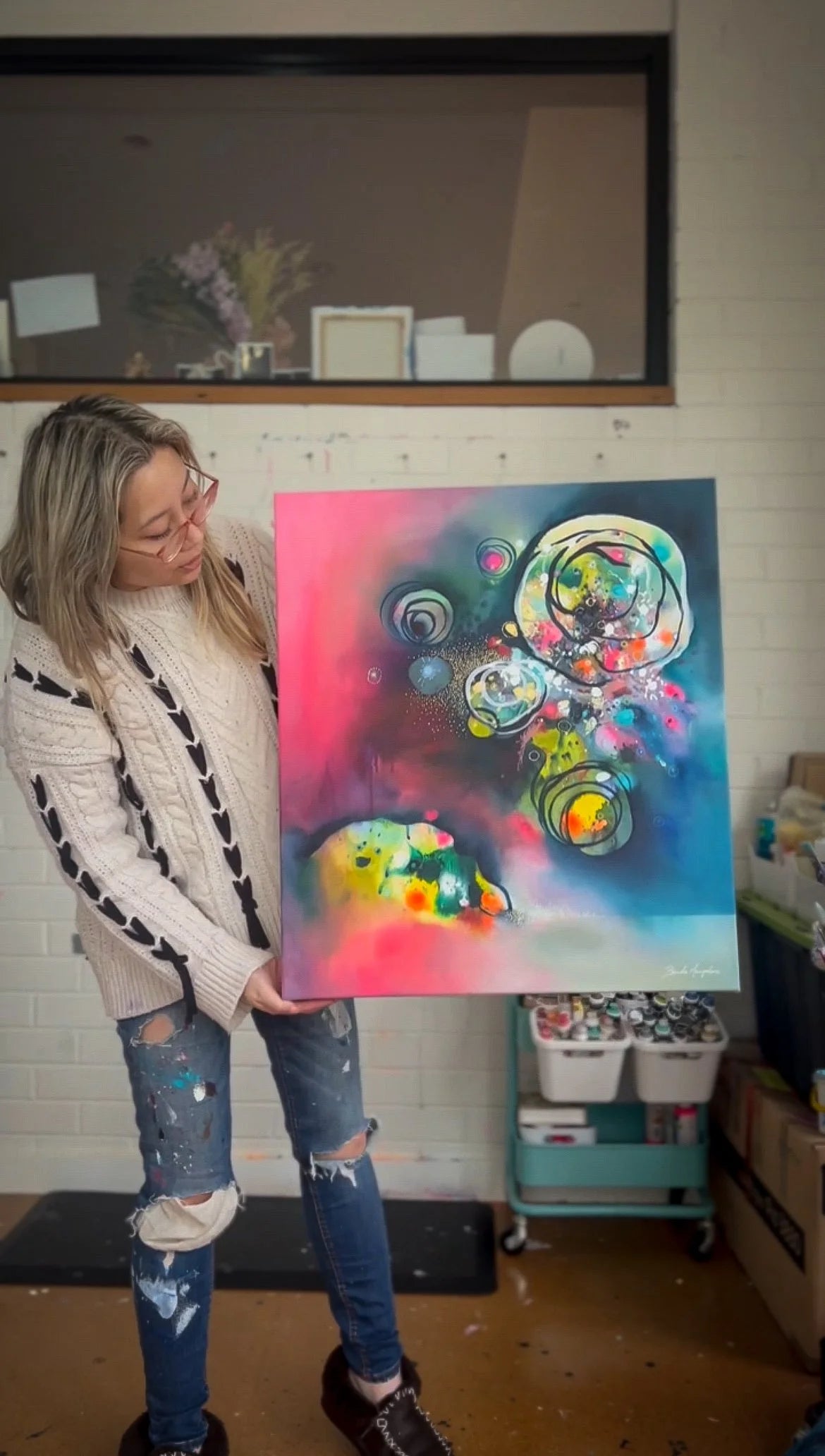 Reflections Anew | 61cm x 69cm - view 2