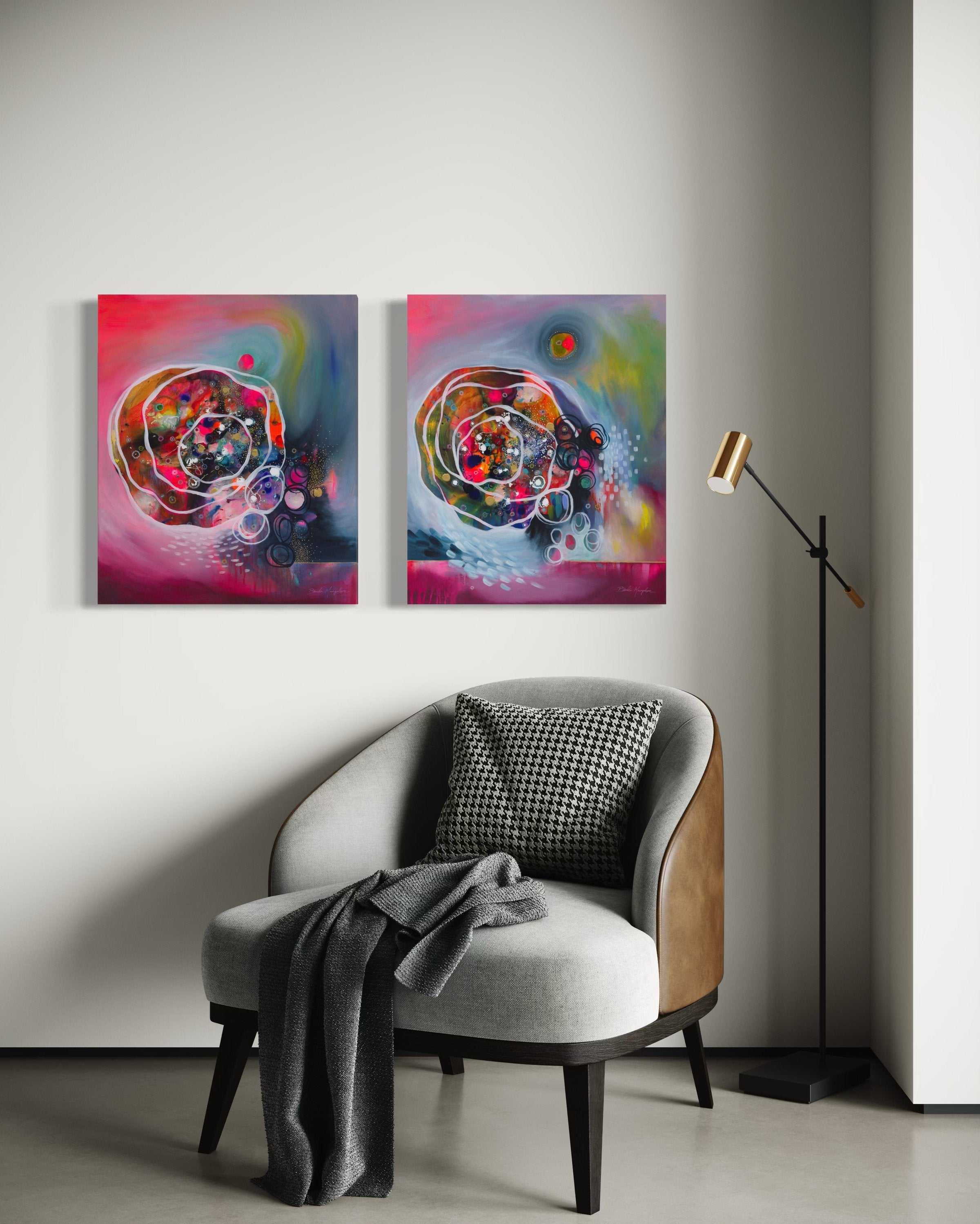 Kindred Resonance of Daring Joy (right) | 51cm x 61cm unframed - view 3