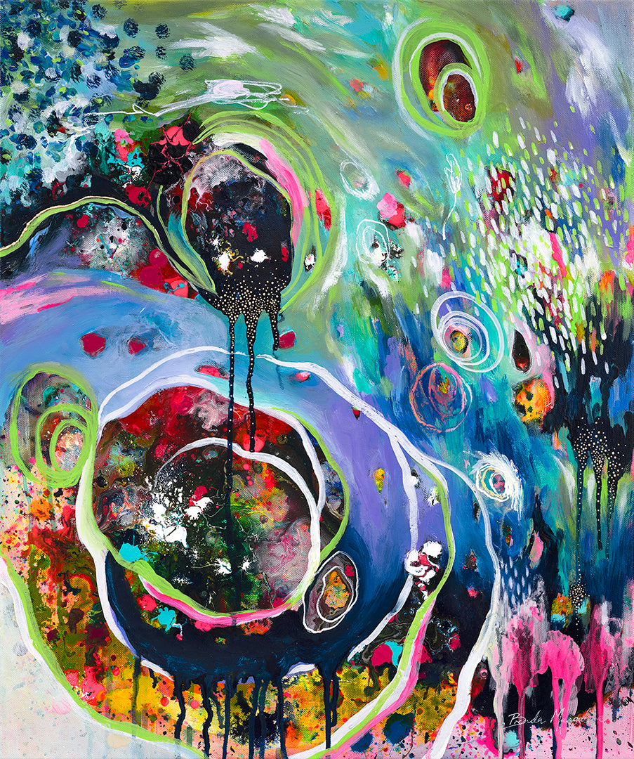 Chaos Rhythm Original Painting - view 2