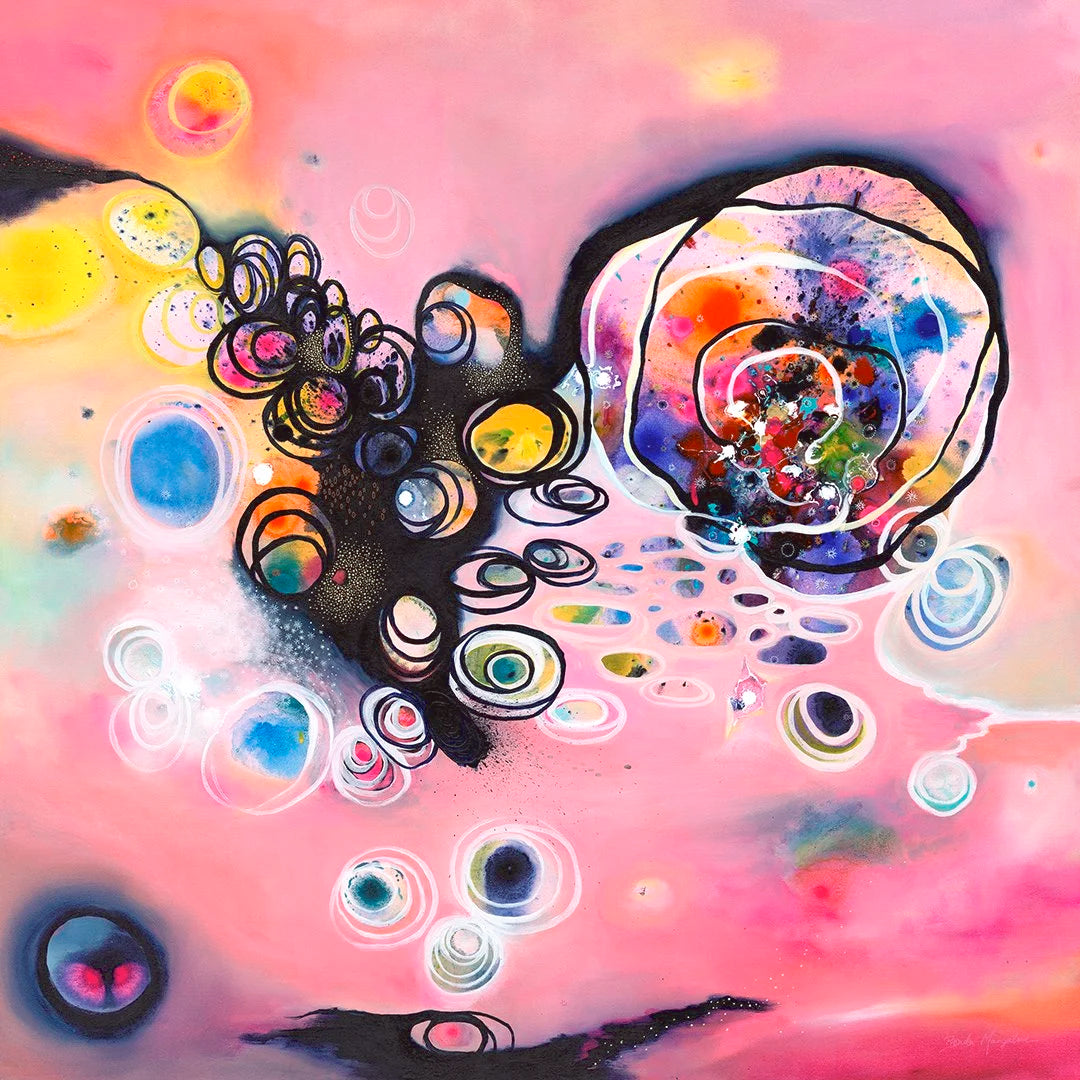 Peach Offerings in Hope | 103cm x 103cm