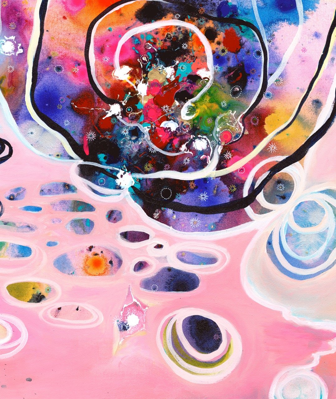 Peach Offerings in Hope | 103cm x 103cm - view 3