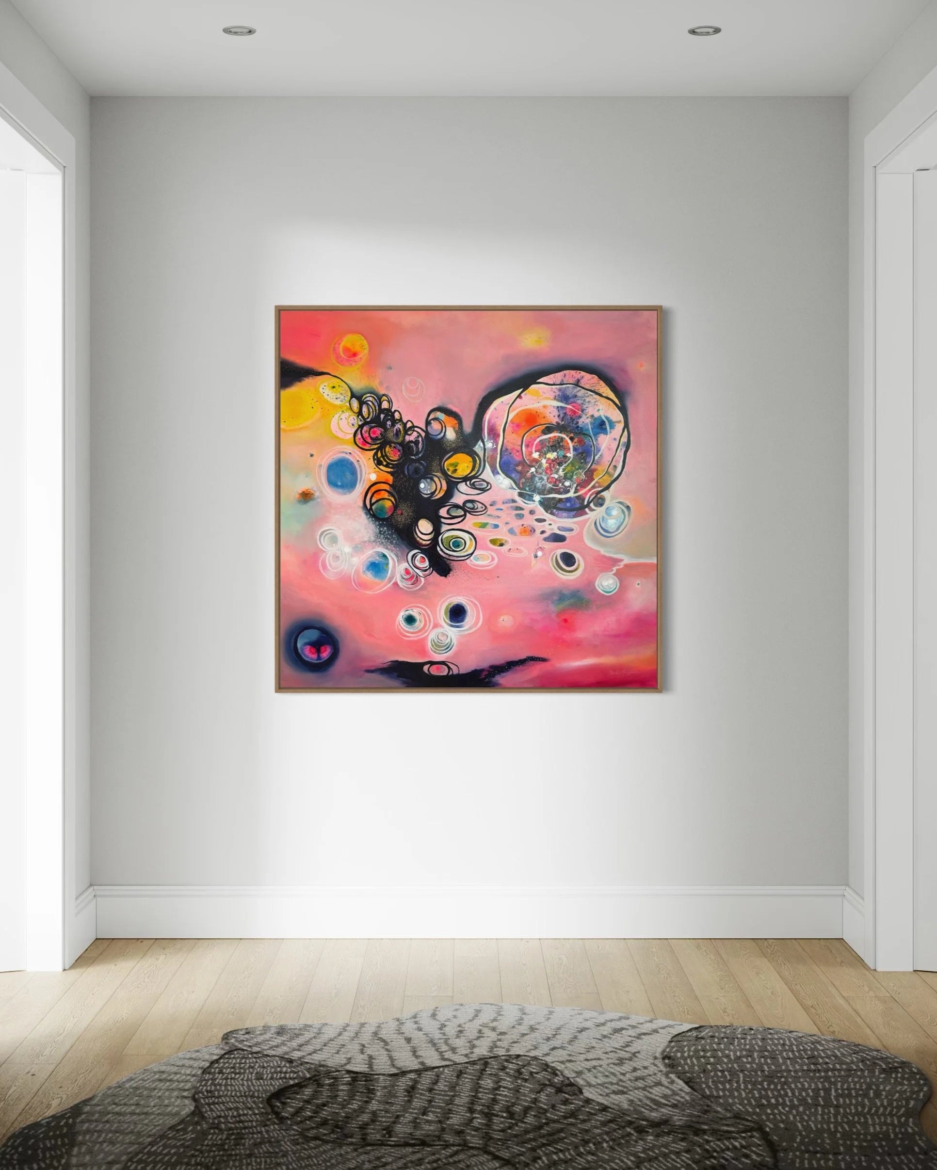 Peach Offerings in Hope | 103cm x 103cm - view 2