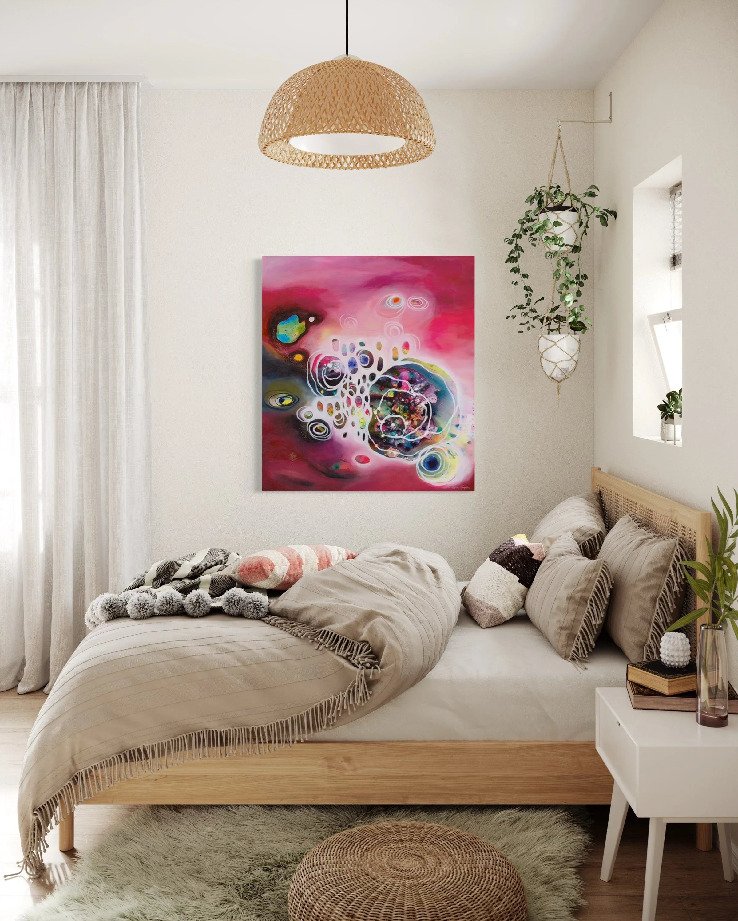 Rosy Reverie | 91cm x 101cm - view 2